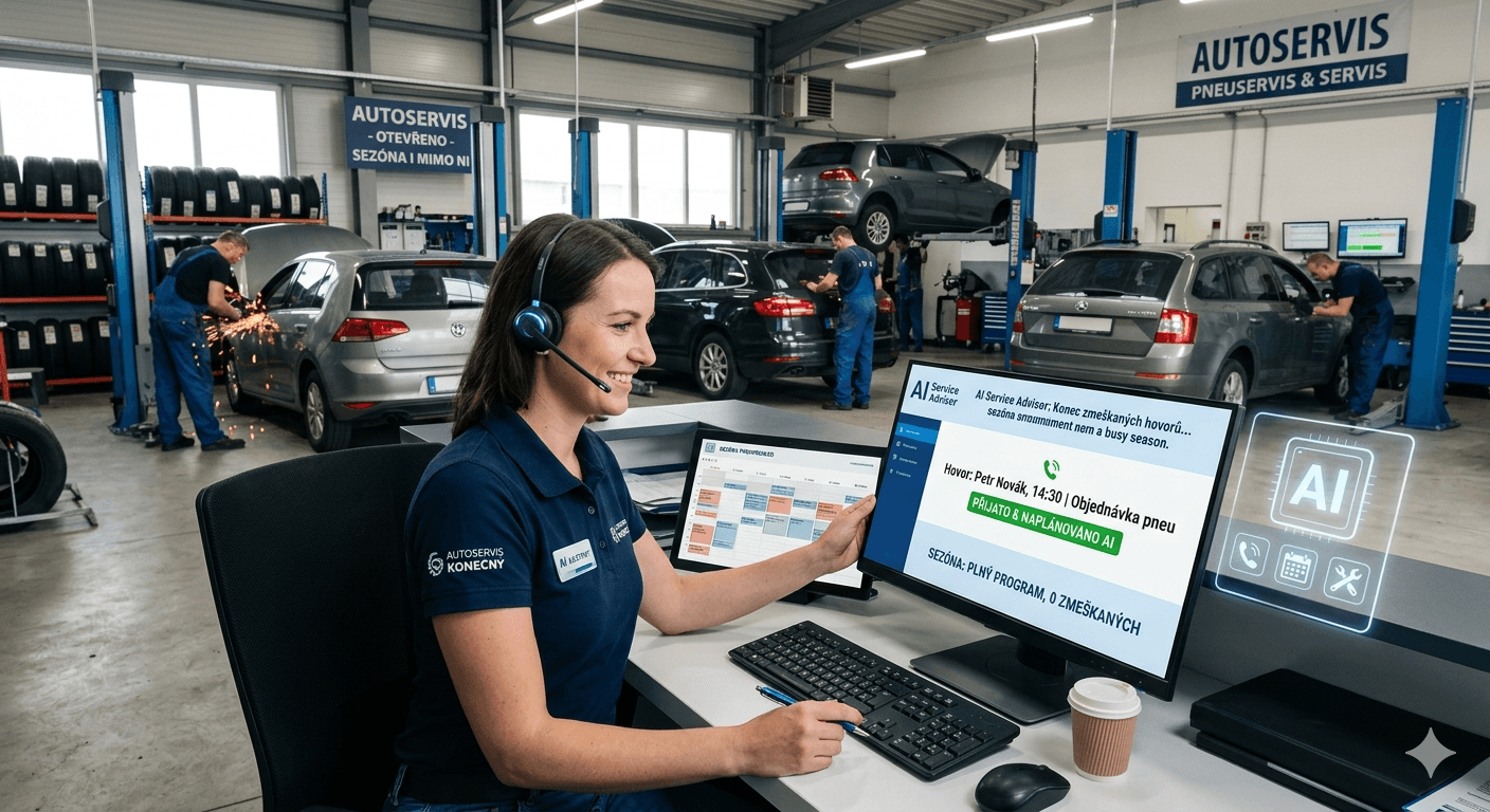 AI asistent pro autoservis a pneuservis